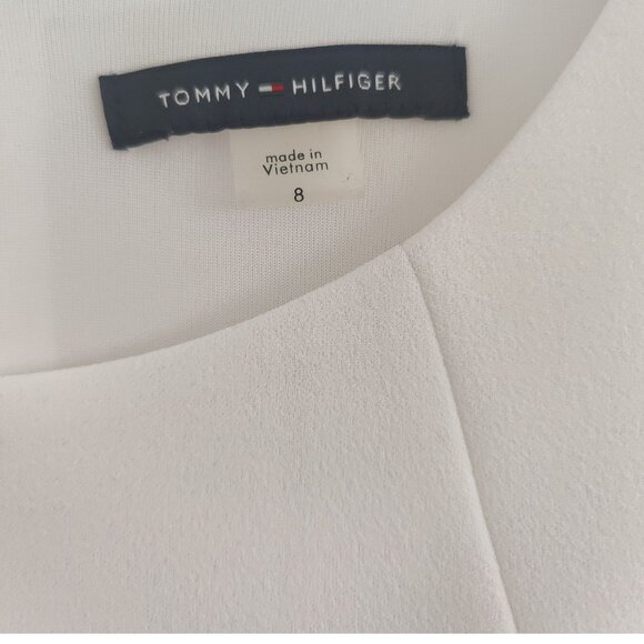 🌸 Elegant Tommy Hilfiger Dress – Black & Ivory – Size 8 – EUC - Picture 4 of 4